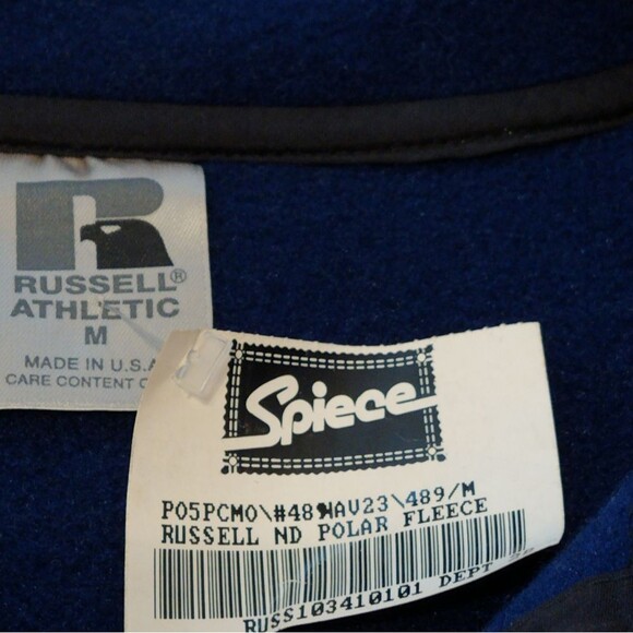 NWT Vintage Notre Dame Polar Fleece Pullover - Picture 5 of 8